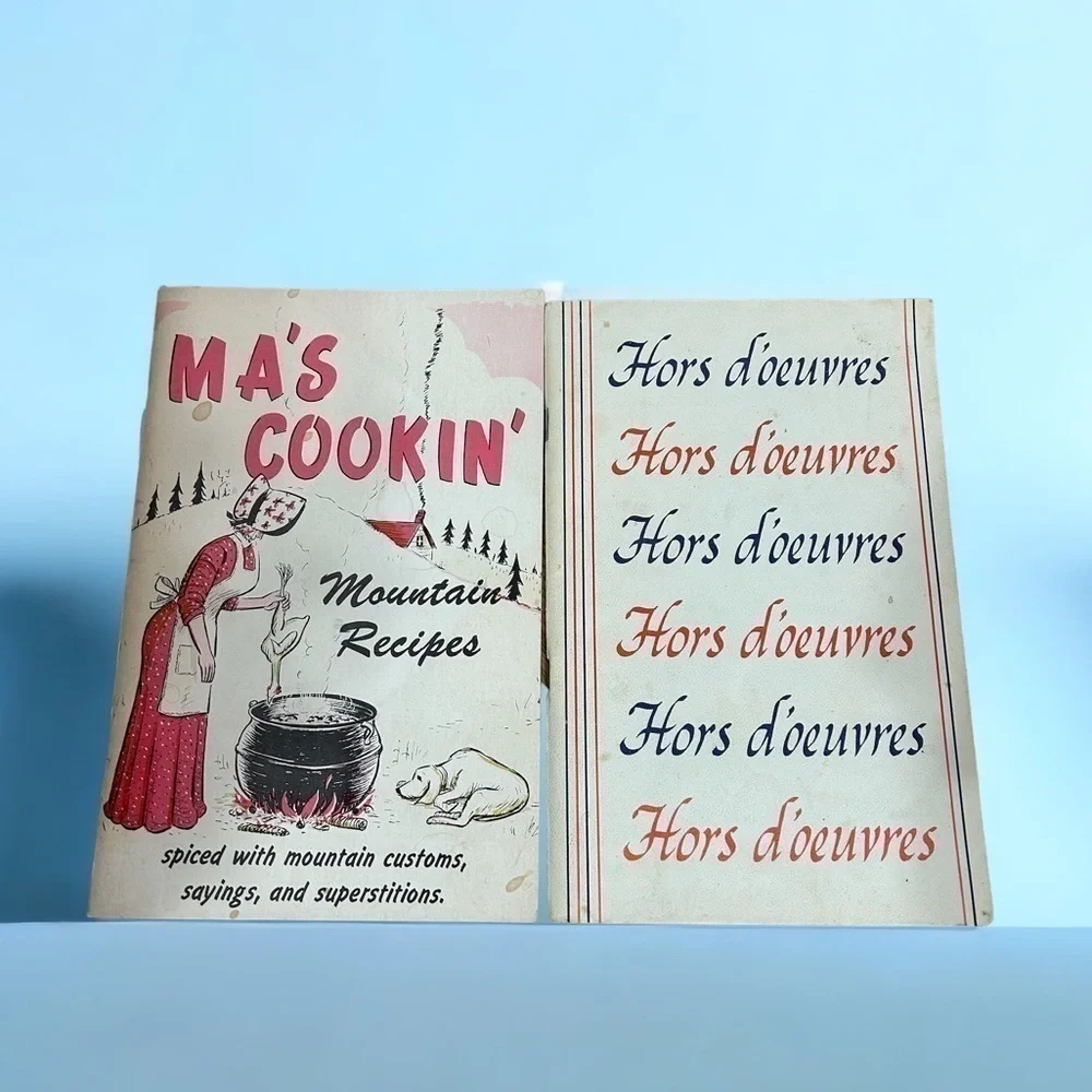 Vintage Ma’s Cookin’ Hors d’oeuvres Cookbooks Bundle Lot Paperback